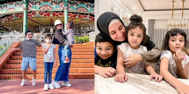 Sebut Jadi Ibu Itu Berat Sekaligus Nikmat, Ini 8 Potret Shireen Sungkar Momong 3 Anak - Didikannya Banjir Pujian