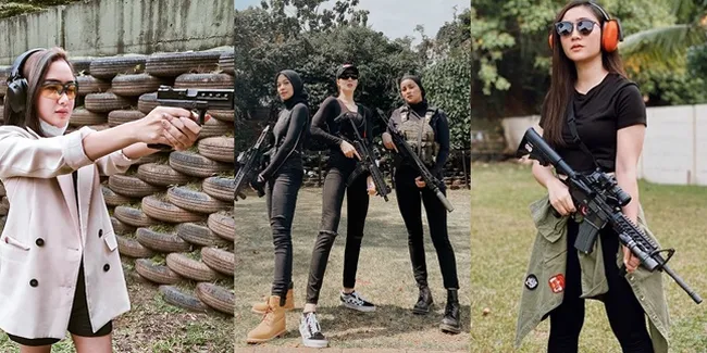 Sedang Digemari, Begini 9 Potret Selebriti Saat Olahraga Menembak, Badas Abis - Konsentrasi Penuh