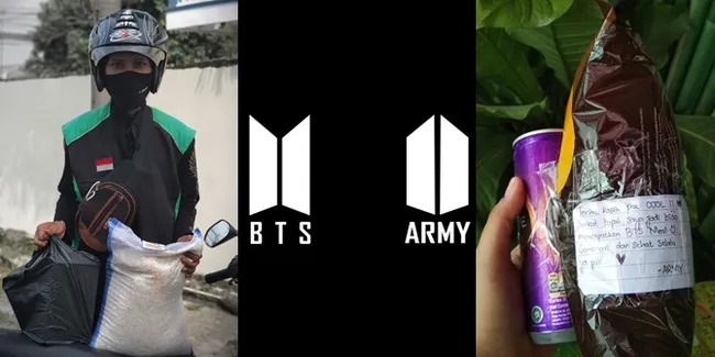 Sederet 'Tip' Istimewa dari ARMY Buat Para Abang Ojol Pejuang 'BTS Meal', Beri Ratusan Ribu Sampai Sekarung Beras
