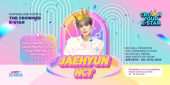 Selamat! Jaehyun NCT Sebagai THE CROWNED K-STAR KapanLagi Korea 'Idol Cowok K-Pop yang Paling Cocok Rambut Keriting'