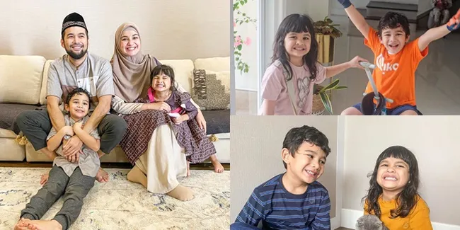 Selisih Usia 2 Tahun - Bak Kembar Sepasang, Ini 7 Potret Kebersamaan Adam dan Hawa Anak Shireen Sungkar