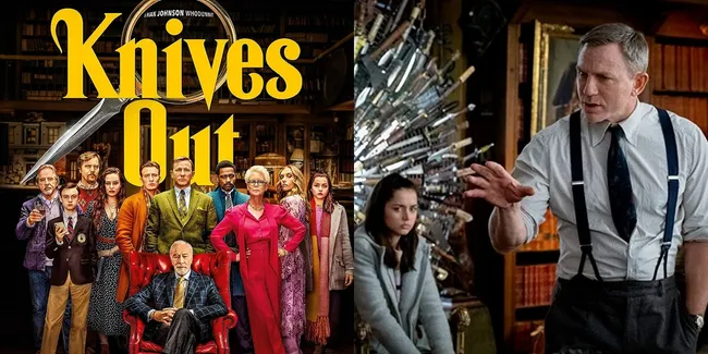 Sinopsis Film KNIVES OUT (2019), Kisah Detektif dalam Mengungkap Misteri Kematian Penulis Terkenal dengan Bumbu Intrik Keluarga yang Penuh Kebohongan