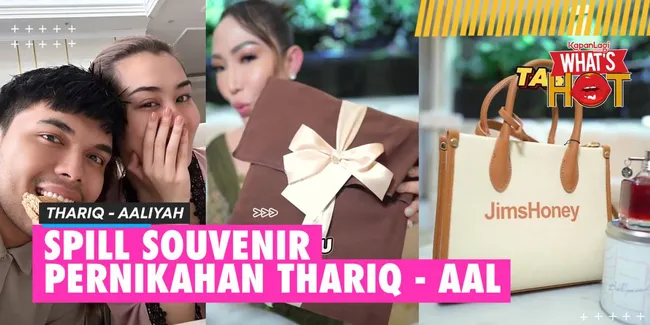 Spill Souvenir Pernikahan Thariq - Aaliyah Massaid, Ada Lipstik, Parfum Sampai Tas