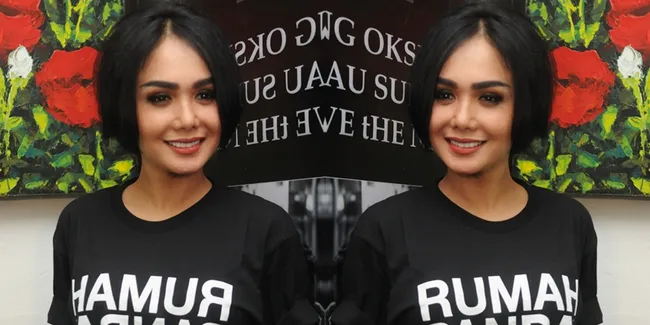 Tampil Elegan, Yuni Shara Secantik Pemandangan Manado