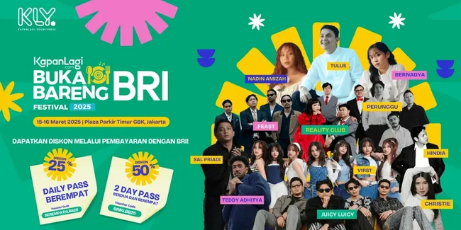 Tata Cara Pembelian Tiket KapanLagi Buka Bareng BRI Festival 2025 Buat Kalian yang Masih Bingung