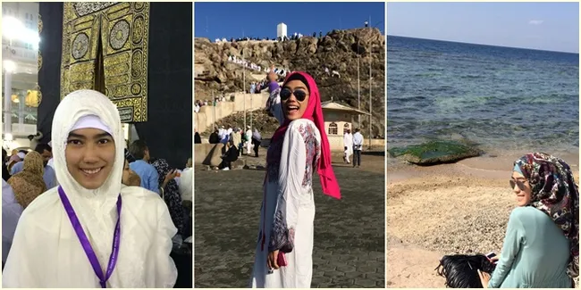 Umroh, Alika Sempatkan Untuk Berbelanja