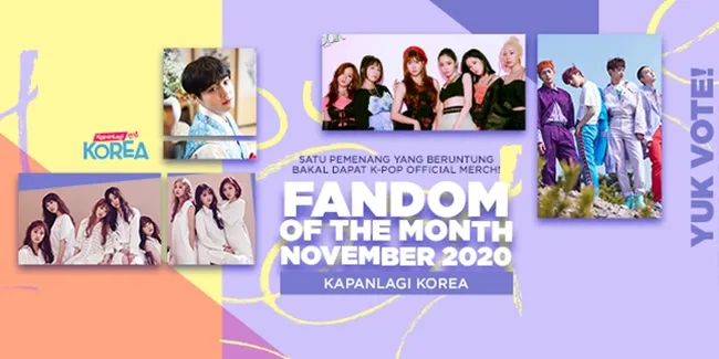 Vote Idolamu Jadi Fandom of The Month, Menangkan K-Pop Merch Official!