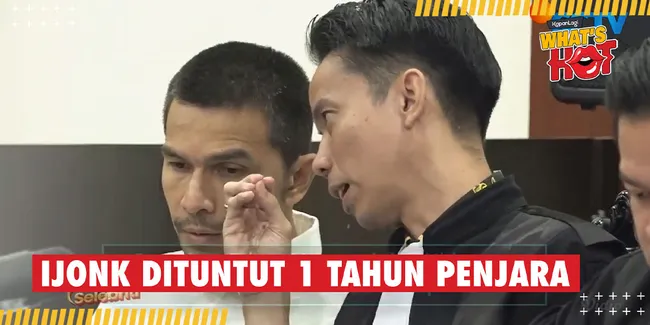 Wajah Tertunduk Lesu, Jonathan Frizzy Dituntut Hukuman 1 Tahun Penjara