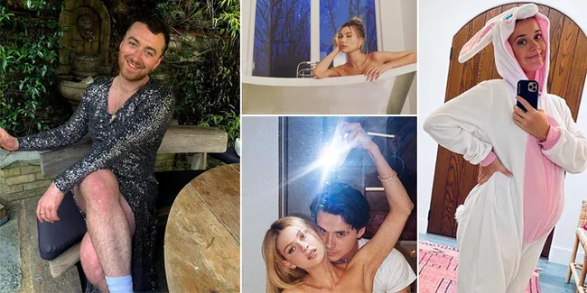 Weekly Hot IG: Sam Smith Pose Centil Pakai Dress - Baby Bump Katy Perry Makin Besar