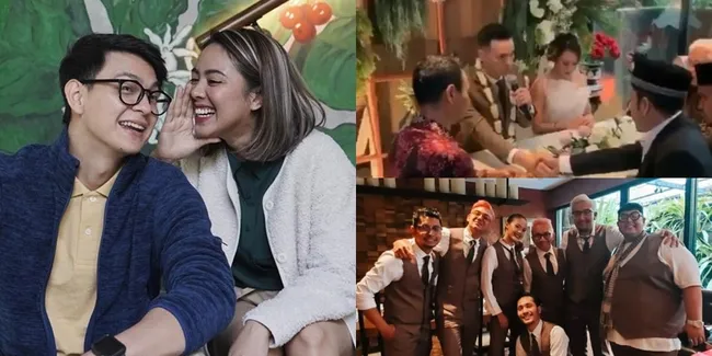10 Foto Pernikahan Marcell Darwin dan Nabila Faisal, Gelar Private Party yang Dihadiri Della Dartyan - Adipati Dolken