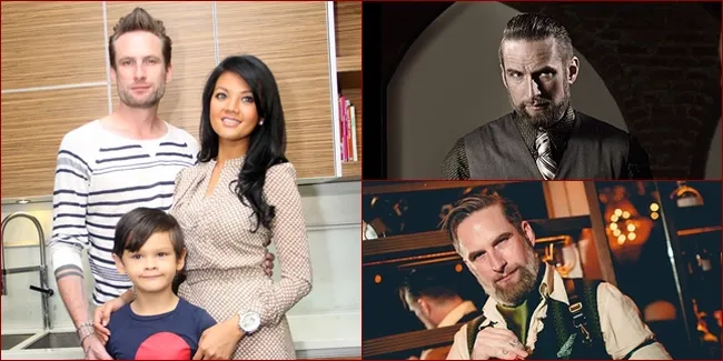 10 Foto Terbaru Mantan Suami Farah Quinn, Bartender Kece Bertato dan Sudah Nikah Lagi