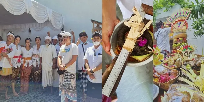 10 FOTO Upacara Selamatan Rumah Baru Raisa dan Hamish, Digelar dengan Adat Hindu Bali