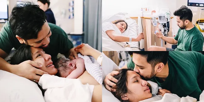 10 Momen Haru Persalinan Acha Sinaga, Sempat Alami Pendarahan - Lahirkan Bayi Laki-Laki yang Cute dan Ganteng