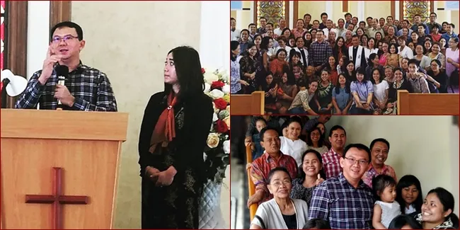 10 Momen Ibadah Pertama Ahok Bareng Istri, Disambut Bak Selebriti