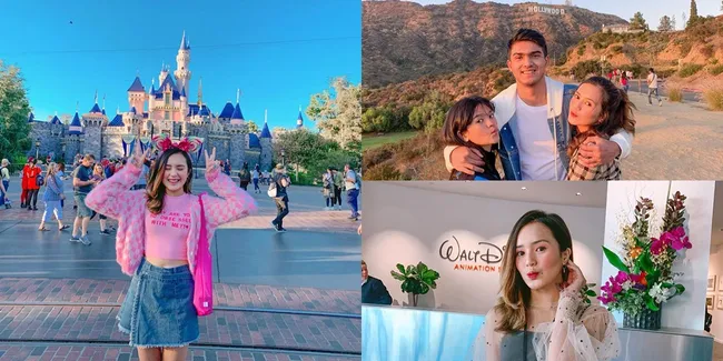 10 Momen Liburan Beby Tsabina di Amerika, Diundang Disney Nonton Film 'FROZEN 2'