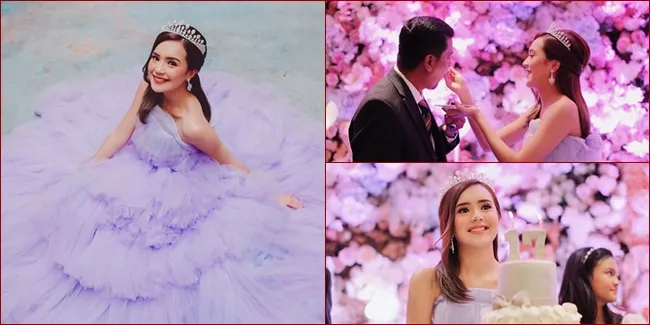 10 Momen Perayaan Ultah Sweet Seventeen Beby Tsabina, Secantik Princess!