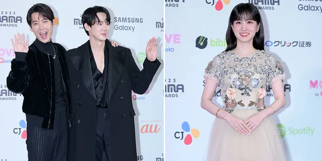 10 Potret Aktor & Aktris Korea di Red Carpet MAMA Awards 2023 Day 2, yang Bromance Bikin Gemes
