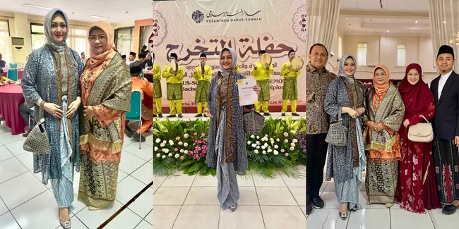 10 Potret Bella Saphira Tampil Berhijab Saat Hadiri Wisuda Mahasantri di Pesantren, Ramai Dipuji Cantik