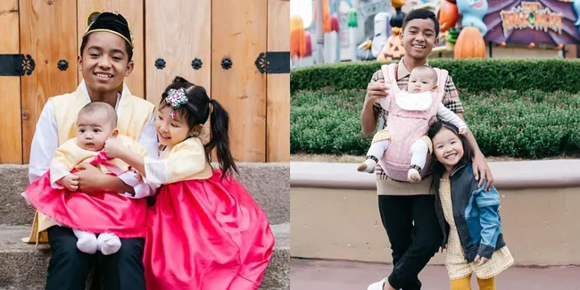 10 Potret Bukti Bertrand Peto Jadi Sosok Kakak yang Baik Untuk Kedua Adiknya