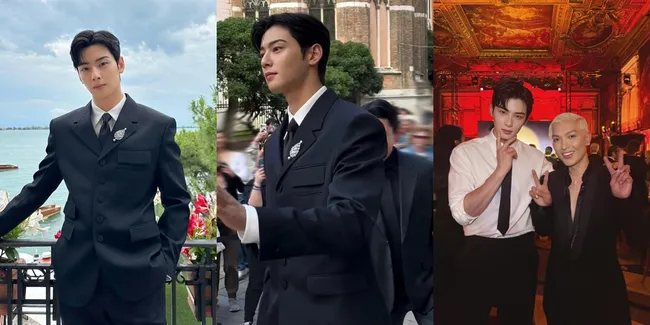10 Potret Cha Eun Woo Hadiri Gala Dinner Chaumet di Venesia, Pancarkan Aura Prince Charming - Makin Ber-damage Saat Lepas Jas