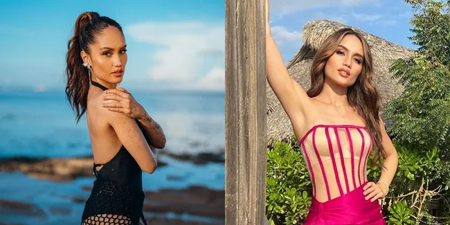 10 Potret Cinta Laura yang Tetap Berkelas Saat Pakai Swimsuit di Pantai, Aksen Jaring-Jaring Beri Kesan Misterius - Buktikan Bisa Stunning Tanpa Bikini