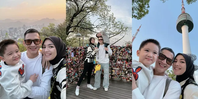 10 Potret Citra Kirana dan Rezky Aditya Liburan ke Korea Selatan, Nikmati Indahnya Matahari Terbenam di Seoul Tower