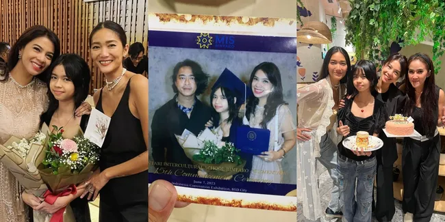 10 Potret Dominique Diyose Hadiri Wisuda Kelulusan SD dan Ulang Tahun Anak Sambung, Akur dengan Mantan Istri Ivan Handoyo