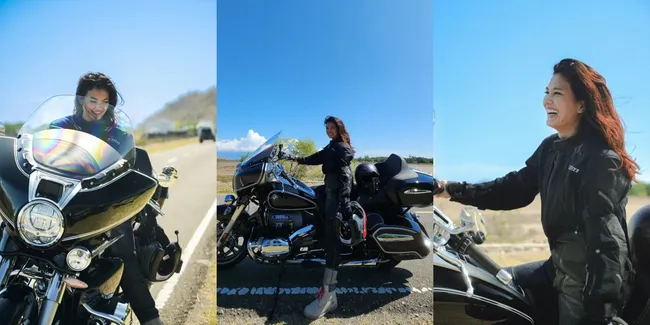 10 Potret Duma Riris Pertama Kali Ikut Judika Touring Moge, Tetap Cantik Paripurna dengan Style Anak Motor - Rehat di Jalan Serasa Pemotretan