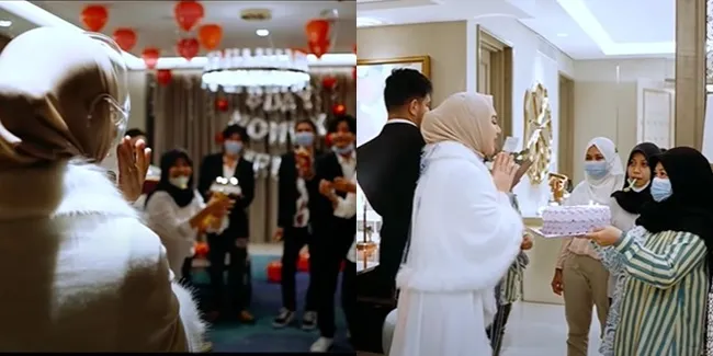 10 Potret Irish Bella Nangis Dapat Kejutan Ulang Tahun dari Ammar Zoni, Ada Tamu Spesial