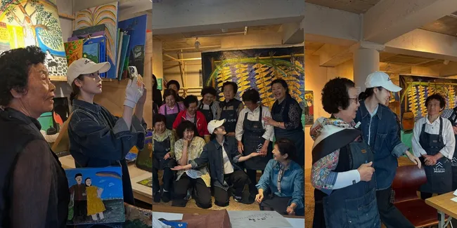 10 Potret IU ke Pameran Seni 'WHEN LIFE GIVES YOU TANGERINES', Penuhi Janji - Beri Hadiah Spesial untuk Nenek Seniman Jeju