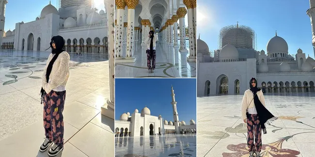 10 Potret Jennie BLACKPINK Pakai Jilbab Pasmina Hitam Saat Kunjungi Masjid di Abu Dhabi, Fans Auto Sebut MasyaAllah