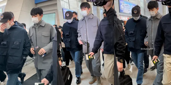 10 Potret Keberangkatan EXO SC dari Bandara Incheon Menuju Jakarta, Bikin Fans Tanah Air Nggak Sabar Ketemu Duo Ganteng Sehun dan Chanyeol