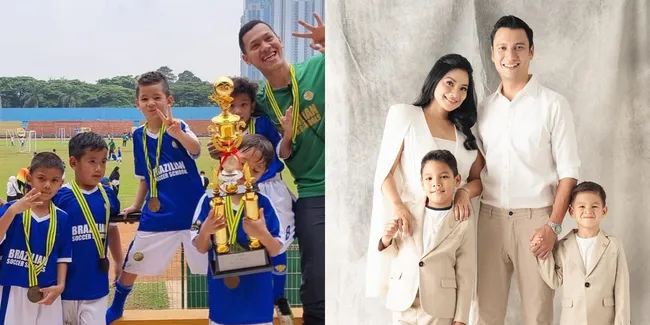 10 Potret Kedua Anak Titi Kamal dan Christian Sugiono Dapatkan Piala Pertama, Jago Banget Main Bola - Minta Fotonya Dipajang di Kamar
