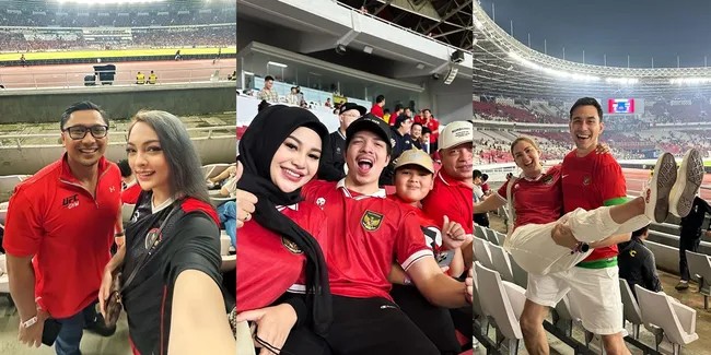 10 Potret Keseruan Selebritis Nonton Indonesia Vs Argentina di SUGBK, Ada Atta Halilintar Sampai Verrell Bramasta