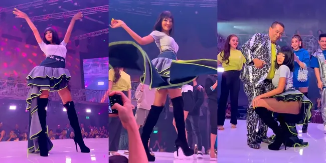 10 Potret Lucinta Luna Perdana Melenggang di Runway, Joget Seksi Bareng Hotman Paris - Netizen Salfok Kehamilannya Sudah Kembali Rata