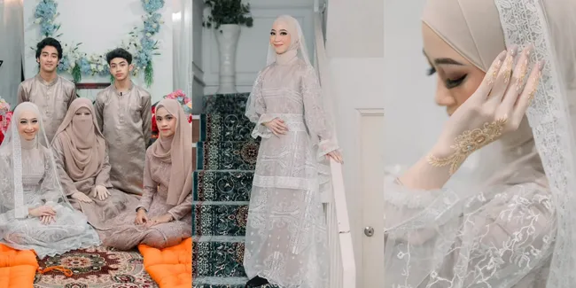 10 Potret Malam Bainai Adiba Khanza yang Baru Terungkap, Aura Pengantin Terpancar Paripurna - Tangan Putih Mulus Bikin Netizen Salfok