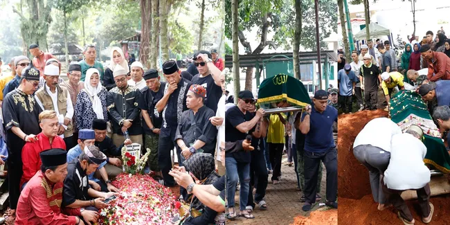 10 Potret Pemakaman Taufik Lala, Diiringi Tangis Keluarga - Teman Artis Ikut Gotong Keranda
