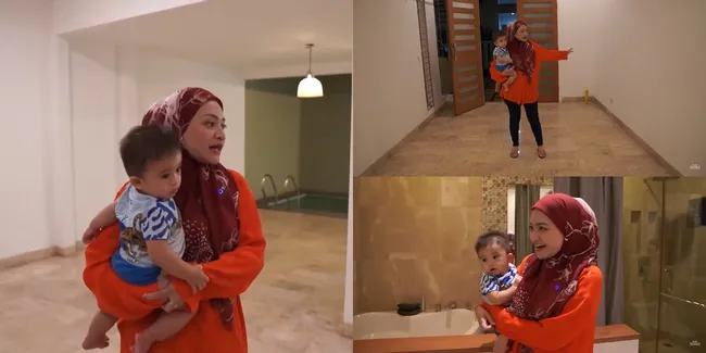 10 Potret Rumah Baru Nathalie Holshcer Untuk Baby Adzam, Mewah dan Luas Banget