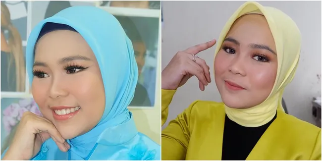 10 Potret Selfi LIDA dengan Gaya Hijab Andalan yang Colorful 