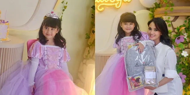 10 Potret Ulang Tahun Yaya Anak Kedua Ririn Ekawati, Cantik Dengan Gaun Ala Rapunzel - Rayakan Bareng Teman Ngaji di Rumah