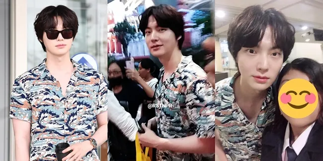 11 Foto Ahn Jae Hyun Tiba di Bandara Bali, Ganteng - Senyum Manis