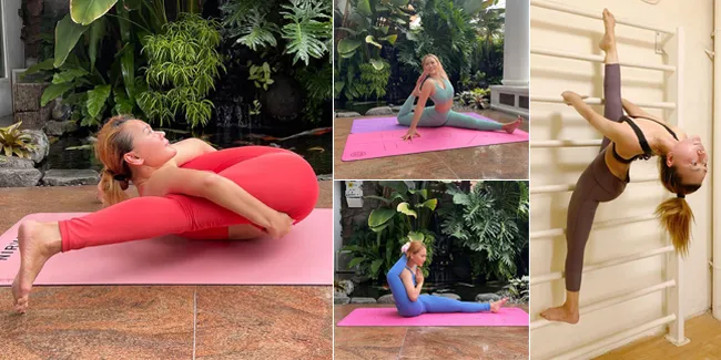 11 Pose Yoga Inul Daratista yang Bikin Salfok, Pamer Body Goals - Badannya Lentur Bikin Ngilu Netizen