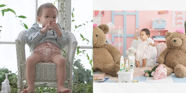 11 Potret Baby Claire Photoshoot Terbaru, Lucu Gemesin Kenakan Handuk Baju Sambil Main Boneka - Pakai Kemben Mau Creambath