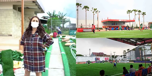 11 Potret Detail Stadion Mini Soccer Milik Momo Geisha, Berstandar FIFA - Harga Sewa Per Jam Sampai Jutaan