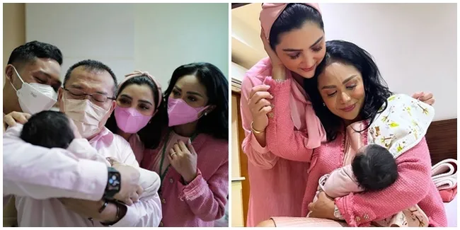11 Potret Kompaknya Anang, Ashanty & Krisdayanti Saat Momong Cucu Pertama Mereka, Hangat & Penuh Kasih Sayang