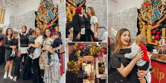 11 Potret Pesta Ulang Tahun Ali Anak Tasyi Athasyia Kembaran Tasya Farasya, Bertema Harry Potter Mewah Banget!