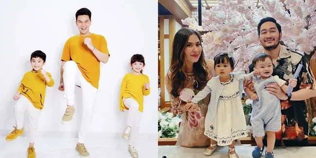 12 Foto Kebersamaan Selebritis Bareng Anak Kembar Mereka, Bikin Gemas dan Kompak Selalu