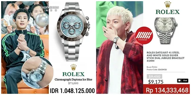 12 Jam Tangan Milik Idol K-Pop Ini Mewah Abis, Termahal 1,8 M!