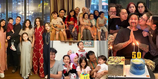 12 Potret Artis dengan Anak Banyak, Ada Ussy Sulistiawaty Hingga Pasha Ungu - Selalu Meriah Saat Formasi Lengkap