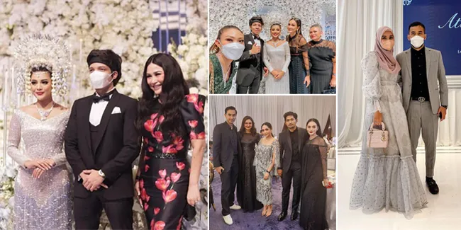 12 Potret Gaya Tamu Undangan di Pernikahan Aurel Hermansyah dan Atta Halilintar, Stylish dan Glamor!